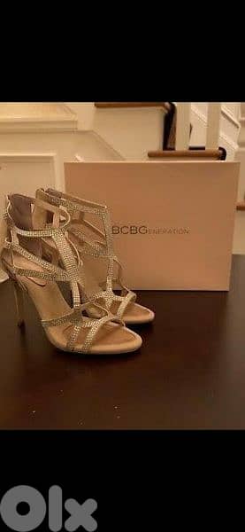 shoes BCBG sandals nude with strass 39/40 0
