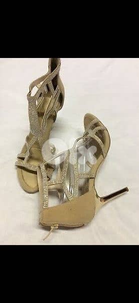 shoes BCBG sandals nude with strass 39/40 1