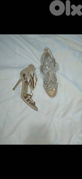 shoes BCBG sandals nude with strass 39/40 10