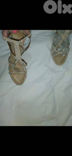 shoes BCBG sandals nude with strass 39/40 11
