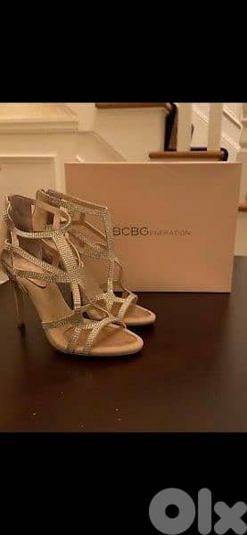shoes BCBG sandals nude with strass 39/40 12