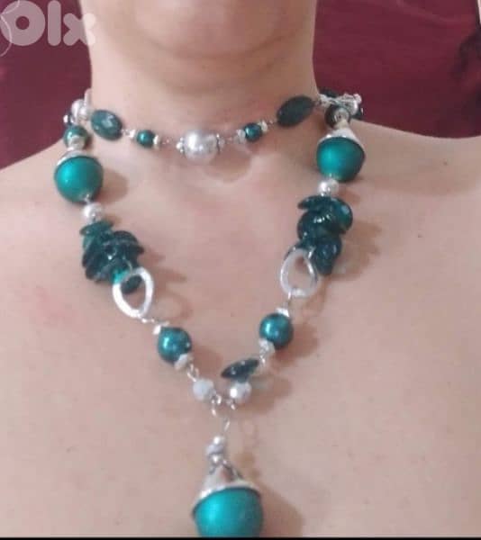 necklace  green emerald 2
