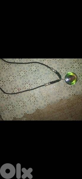 necklace big stone rainbow matching ring 1=7$ or 3=15$ 6