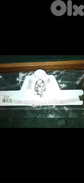 necklace silver swarovski choker with earrings 2