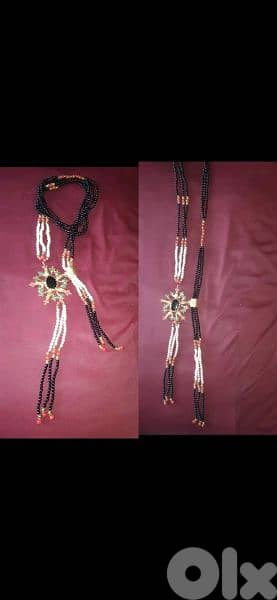 necklace vintage pearl necklace with big brooch 0