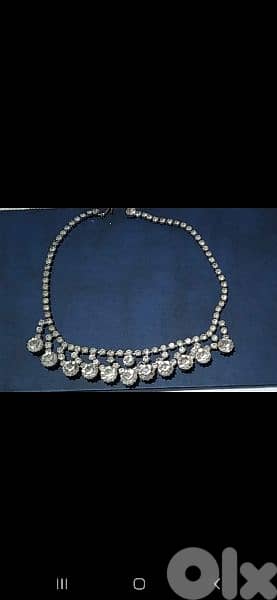 necklace vintage strass necklace 1