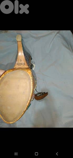 shoes snake skin real size 6 wood heel 4
