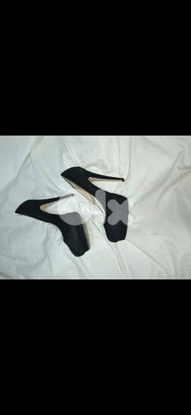 black suede high heels 39/40 worn twice 1