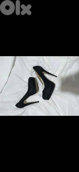 black suede high heels 39/40 worn twice 4
