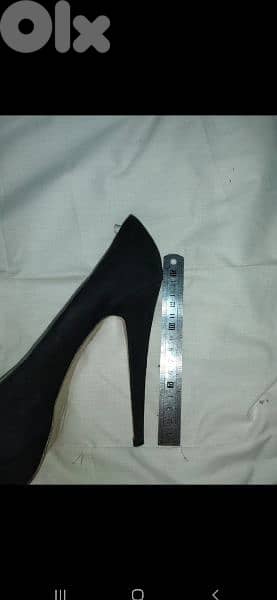 black suede high heels 39/40 worn twice 9