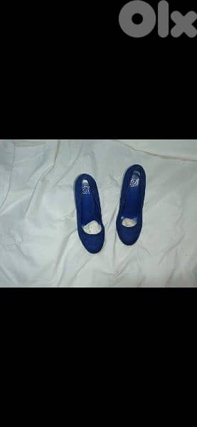 shoes royal blue suede high heels 38/39/40 worn once 2