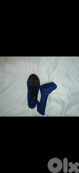 shoes royal blue suede high heels 38/39/40 worn once 3