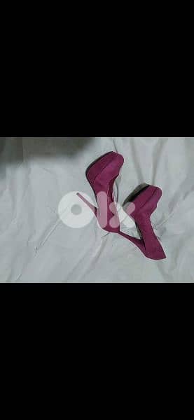 shoes suede pink 38 39 40 worn once 1