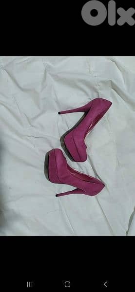 shoes suede pink 38 39 40 worn once 2