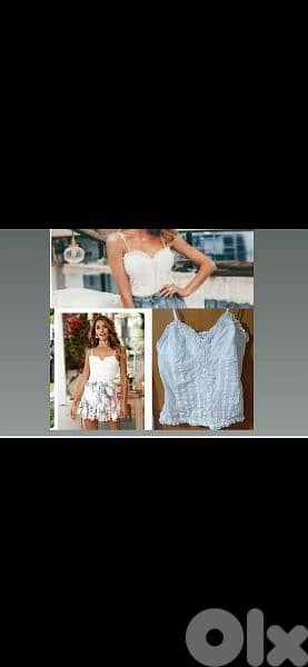 top linen abyad trim lace s to xxL 1=7$ or 3=15$ 0