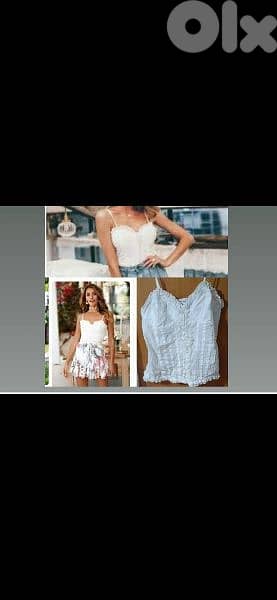 top linen abyad trim lace s to xxL 1=7$ or 3=15$ 1