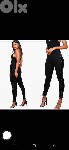 legging full lycra lace up sides s to xxL 1