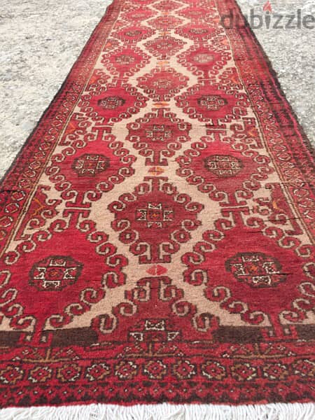 سجادة عجمية. شغل يدوي صوف كريدور 245/70. Hand made. persian carpet 9