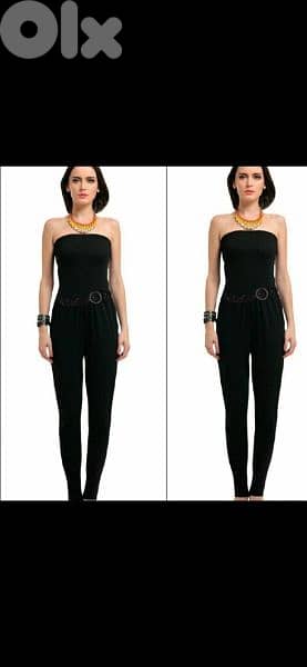 jumsuit strapless built in belt s to xxL 1