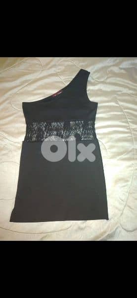 dress one shoulder lace waiste s to xxL 1