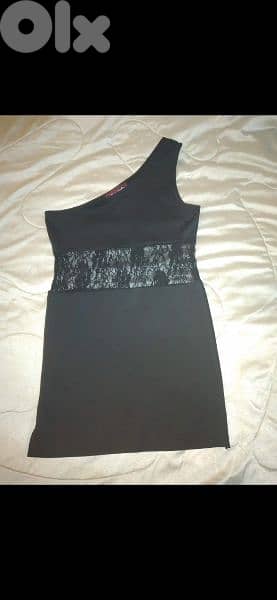 dress one shoulder lace waiste s to xxL 2