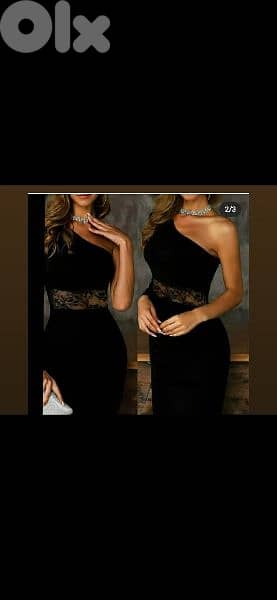 dress one shoulder lace waiste s to xxL 3
