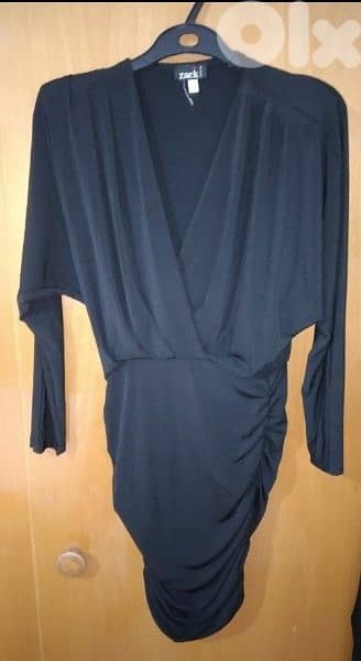 dress long sleeve v neck lycra s to xxL 3