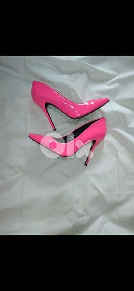 shoes neon pink stilletto 38/39 used once 1