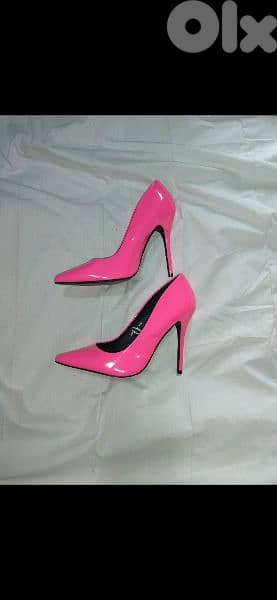 shoes neon pink stilletto 38/39 used once 2