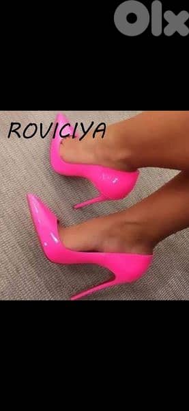 shoes neon pink stilletto 38/39 used once 6