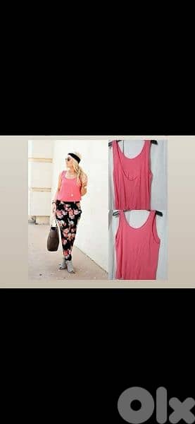 top coral colour sleeveless top s to xxL 1=7$ or 3= 15$ 1