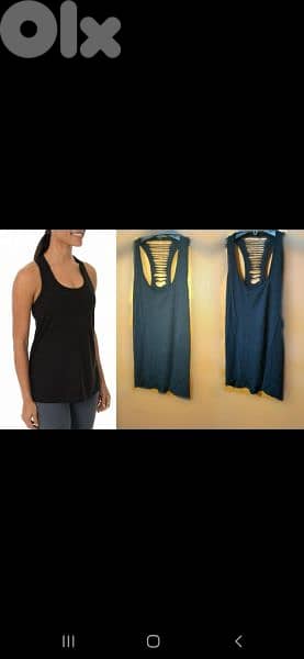 top. tank top shreded back s to xxL  1=7$ or 3=15$ 0
