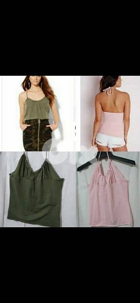 top halter top 3 colours cotton s to xxL 1=7$ or 3=15$ 1