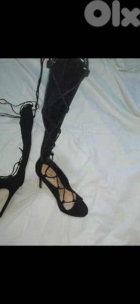 lace up sandals 39/40 black 6