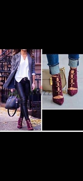 shoes burgundy shoes 39/40 worn one time 0