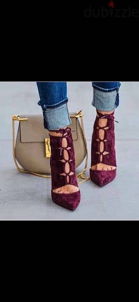 shoes burgundy shoes 39/40 worn one time 1