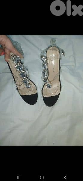 used once sandals 39/40 big stones 6