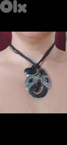 vintage necklace metal black  1=7$ or 3=15$ 1