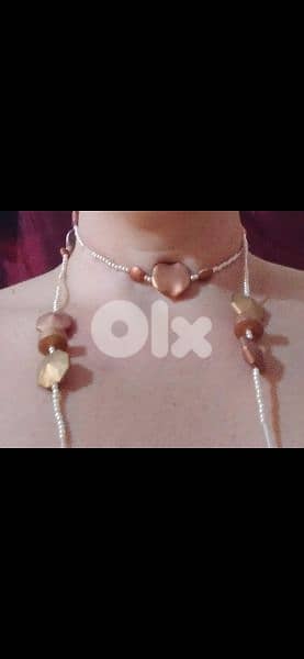 necklace vintage necklace pearl / beads 1