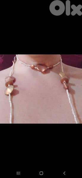 necklace vintage necklace pearl / beads 4