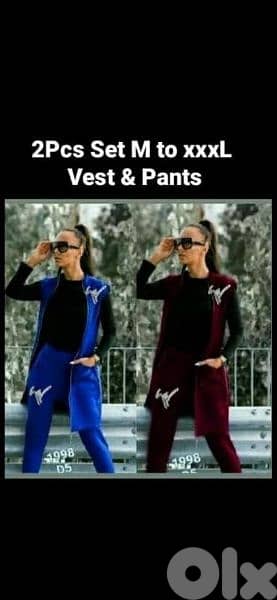 survetment jilet and pants 2pcs set 2 colours m to xxxxL Turkeh 0