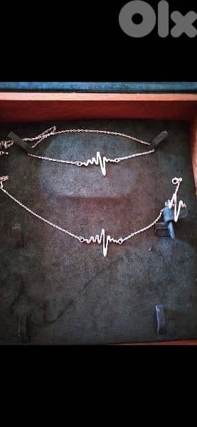 necklace set 3pcs necklace ring bracelet . 3 colours gold silver black 4