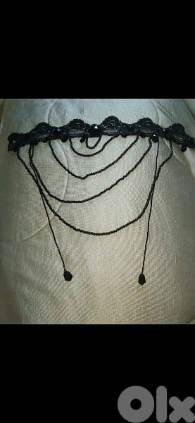 necklace vintage lace and pearl necklace black 8