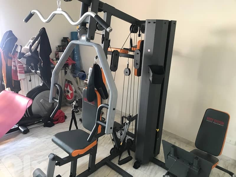 olympic home gym 100 kg weight stacks 4
