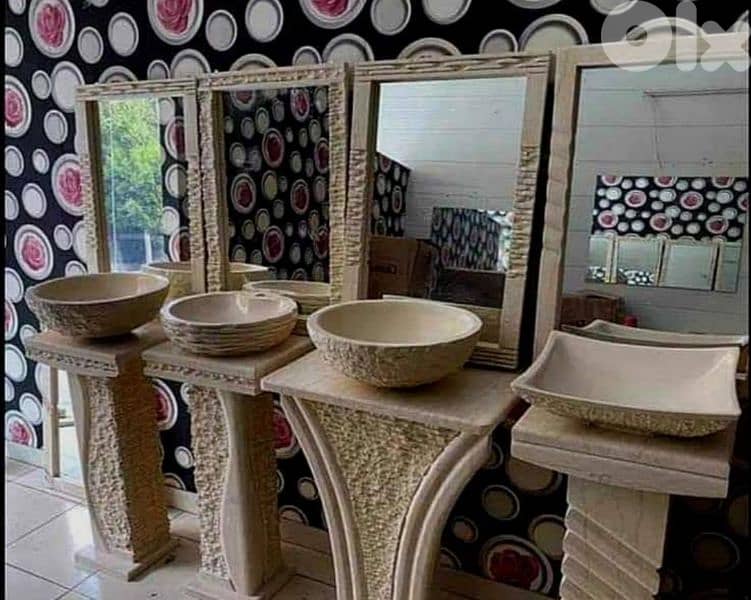 تصفية مغاسل حجر صخر بس ب ٩٩ دولار توصيل دليفري بكل لبنان 1