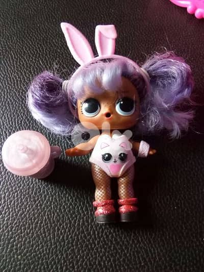 LOL MGA PURPLE Small Great doll+Muc+salon big chair+brush stand