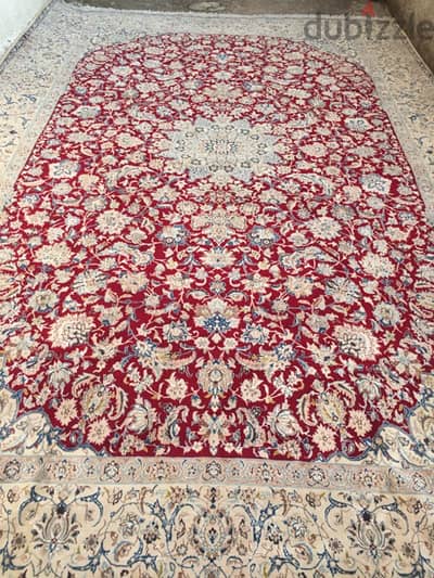سجاد عجمي . نايين وردة حرير482/315. Persian Carpet. Tapis. Hand made