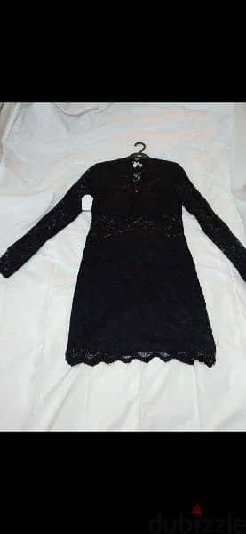 blavk mock neck laces dress s to xL terke 3