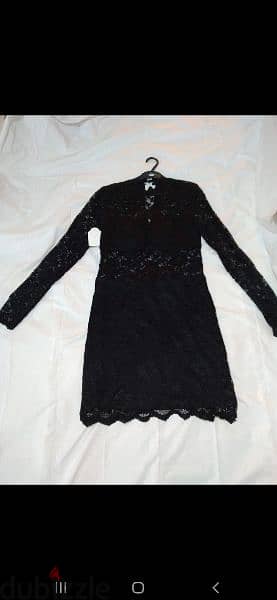 blavk mock neck laces dress s to xL terke 4