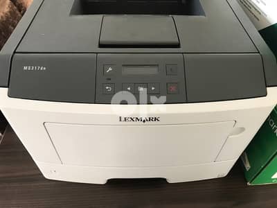 printer laser lexmark ms317dn with 3 cartridges